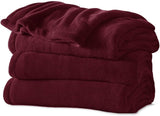 SUNBEAM MICROPLUSH HEATED THROW - GARNET