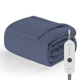 SUNBEAM NORDIC PREMIUM HEATED THROW - DUSTY BLUE