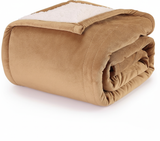 SUNBEAM ROYAL MINK AND SHERPA HEATED THROW