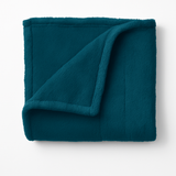 Teal Velvet Heated Throw - No Remote