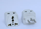 Two Outlet Grounded Plug Adapter for Switzerland