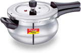 Prestige Alpha Svachh Pressure Cooker, 4 L Junior Handi, SILVER