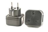 VP 10 - UK Plug to Europe / Grounded German Schuko Plug