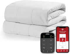 Sunbeam Polyester Wi-Fi Connected Mattress Pad, Electric Blanket, 10 Heat Settings, Queen