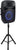 Simran Professional 1000W Portable Bluetooth powered LED Display DJ Speaker Set, Includes Microphone, Remote Control, and Stand, 15 Inch Portable Sound System, 16" x 14" x 27" - SMA-1000