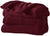SUNBEAM MICROPLUSH FOOT POCKET HEATED THROW - GARNET