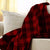 SUNBEAM MICROPLUSH FOOT POCKET HEATED THROW - RED PLAID
