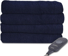 SUNBEAM MICROPLUSH HEATED THROW - ROYAL BLUE