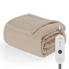 SUNBEAM NORDIC PREMIUM HEATED THROW - BEIGE