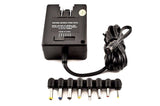 VM-1898DF Switching 100/240V AC Input to 3/4.5/6/7.5V,9V/12V DC Output, 2.5 Amp