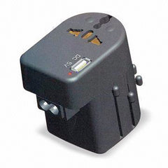 All-in-One Travel Plug Adapter with USB Connector - 