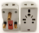 Universal 2-Outlet Plug Adapter for South Africa with Fuse Protection