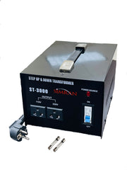 Simran ST-3000 Watt Voltage Converter Transformer - Heavy Duty Step Up/Down AC 110V/120V/220V/240V Power Converter - Circuit Breaker Protection - CE Certified