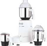 Preethi Eco Plus Powerful 550 Watt Wet and Dry Mixer Grinder with 3 stainless Steel Jars, 110V