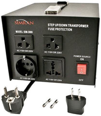SIM 3000 - Step Up/Down Voltage Transformer 3000 Watts - CE CERTIFIED