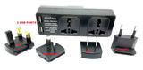 Universal International Travel Power Strip Kit with Foreign Plug Adapters