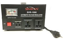 SVR-1500 Automatic Voltage Regulator with Built-in 110v-240v Up Down Transformer - 1500 Watt