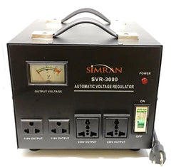 SVR-3000 Automatic Voltage Regulator with Built-in 110v-240v Up Down Voltage Transformer - 3000 Watt