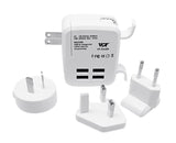 thumbnail interactive-video image 1 of 5-Pack 110V To 220V Electrical Plug Adapters - Travel Conversion Adapters - Black 1 of 4
