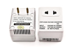 VM-250R Step Down Voltage Converter 50 Watts for International Travel to 220 Volt Countries with Fuse Protection