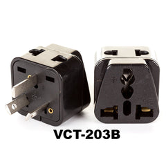 VP-203B - Universal USA to Australia / China Grounded plug Adapter